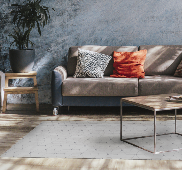 Geometric Tiled Pattern tile carpet - TenStickers