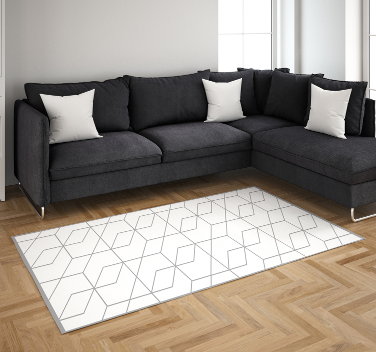 Geometric Zigzag Pattern geometric rug - TenStickers