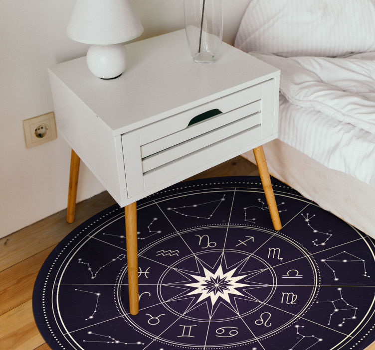 horoscope ethnic vinyl rug - TenStickers