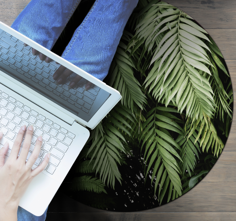 Jungle plants floral rugs - TenStickers