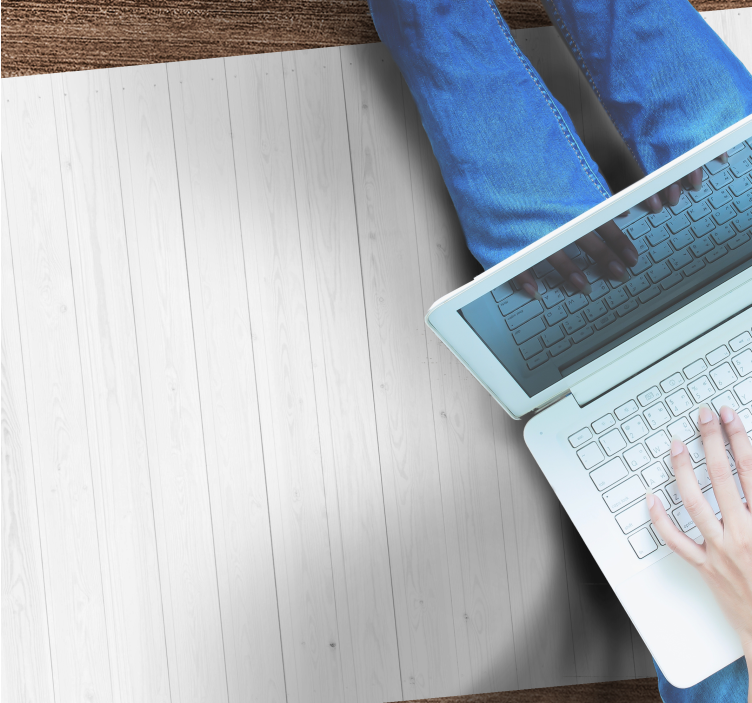 Light Texture wood effect vinyl rug - TenStickers