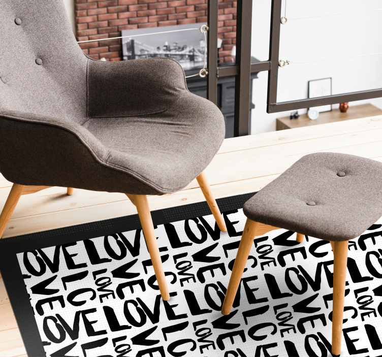 Love and more love custom rug - TenStickers