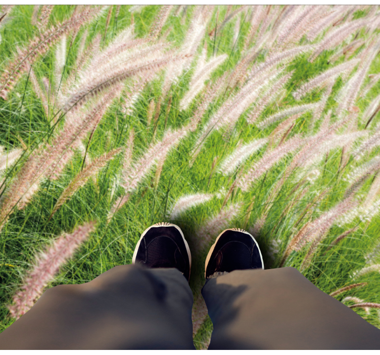 Lush Greenscape nature vinyl rug - TenStickers