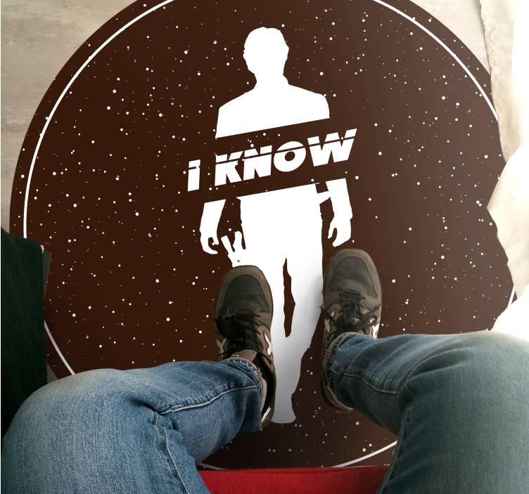 Minimalist Silhouette Statement minimal vinyl rug - TenStickers