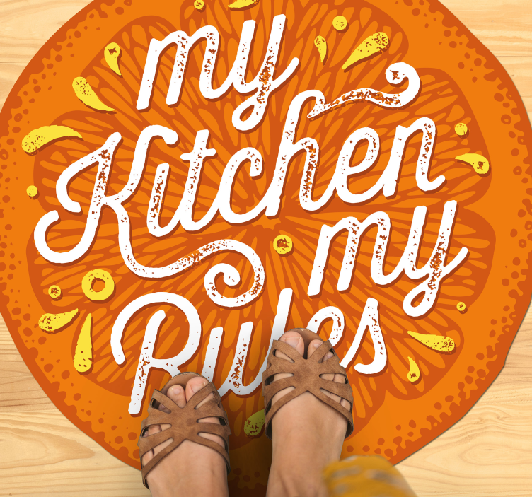 My Kitchen Rules custom rug - TenStickers