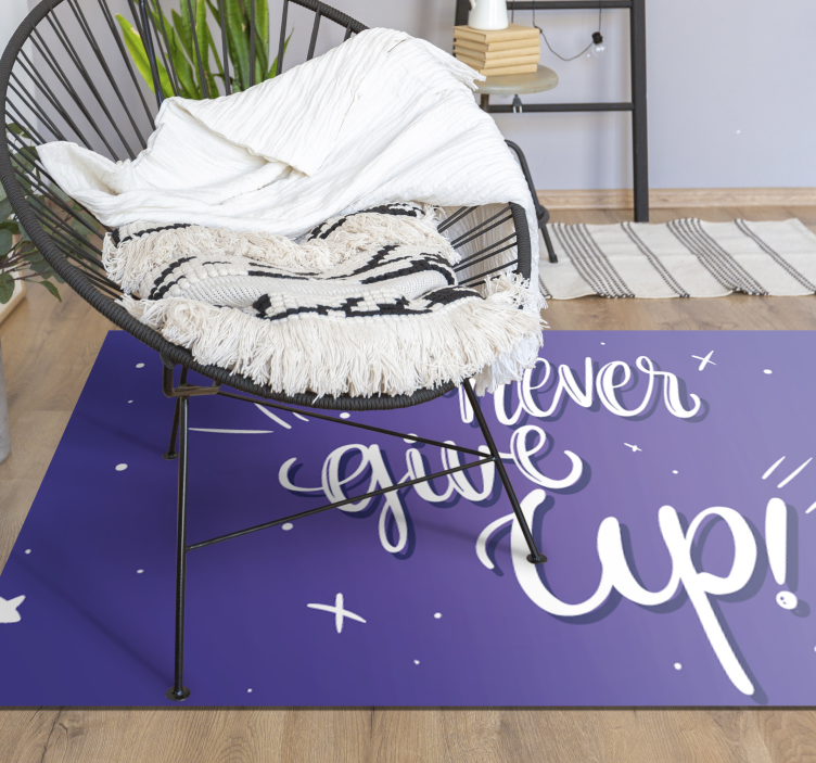 Persevere quote custom rug - TenStickers