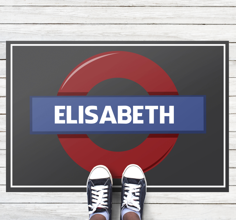 Underground sign custom vinyl rug - TenStickers