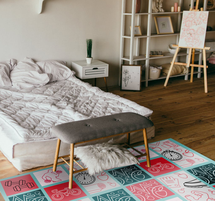 Playful Kids Decor kids vinyl rug - TenStickers