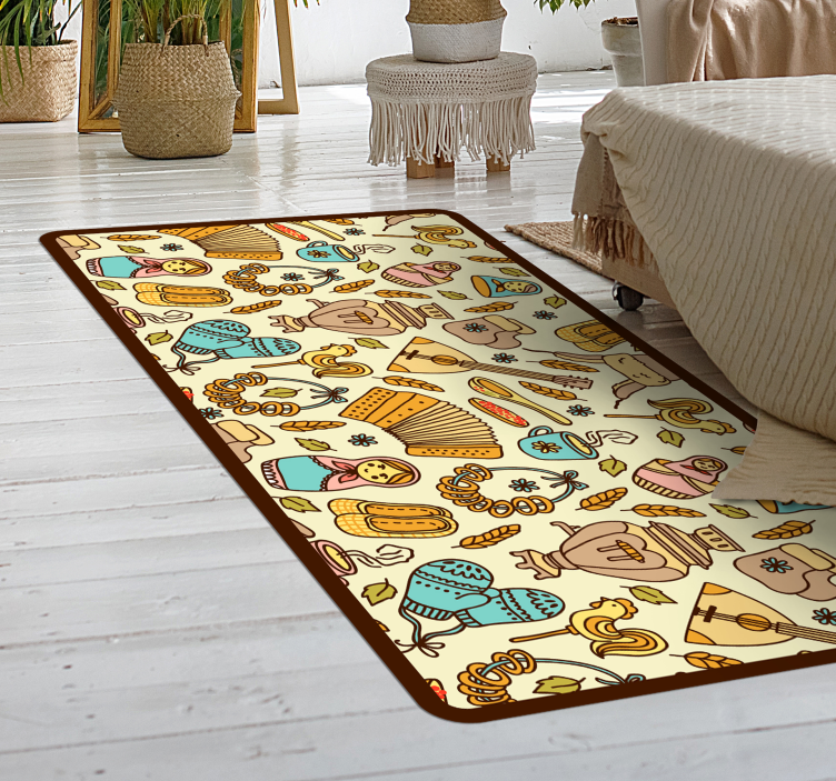 Playful Nursery Theme kids vinyl rug - TenStickers