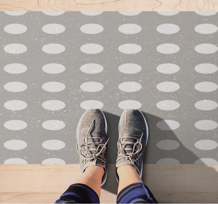 Polka Dot Pattern striped runner rug - TenStickers