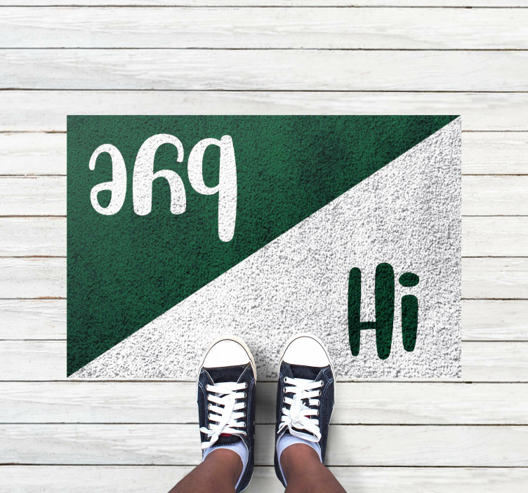 Prahs Hi Greetings custom rug - TenStickers