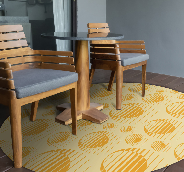 Retro Sun draw geometric rugs - TenStickers