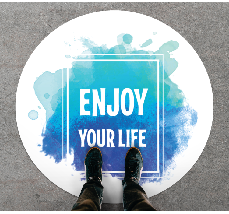 Savor your existence custom rug - TenStickers