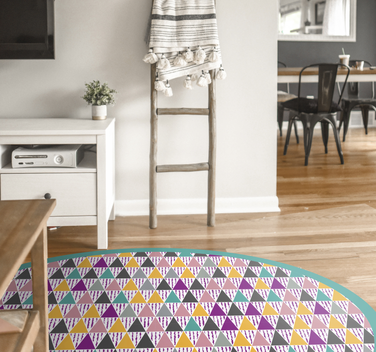 Scandinavian intense colors nordic vinyl rug - TenStickers