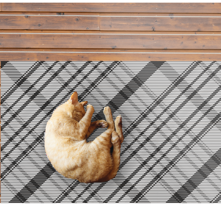 Single colour stripes striped vinyl rug - TenStickers