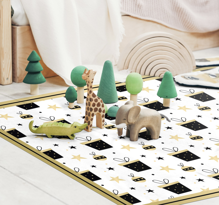 Space Adventure Playtime kids vinyl rug - TenStickers