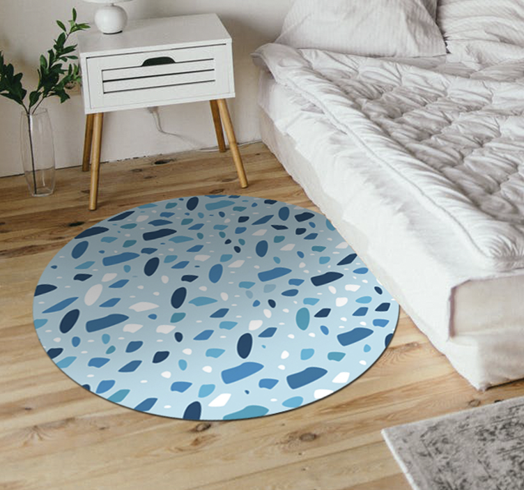 Spotted Speckle Pattern striped vinyl rug - TenStickers
