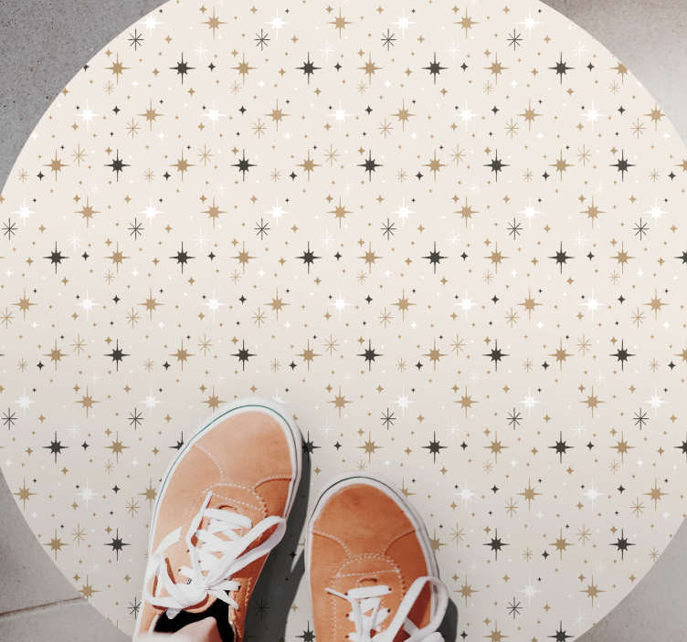 Starry Pattern rugs with stars - TenStickers