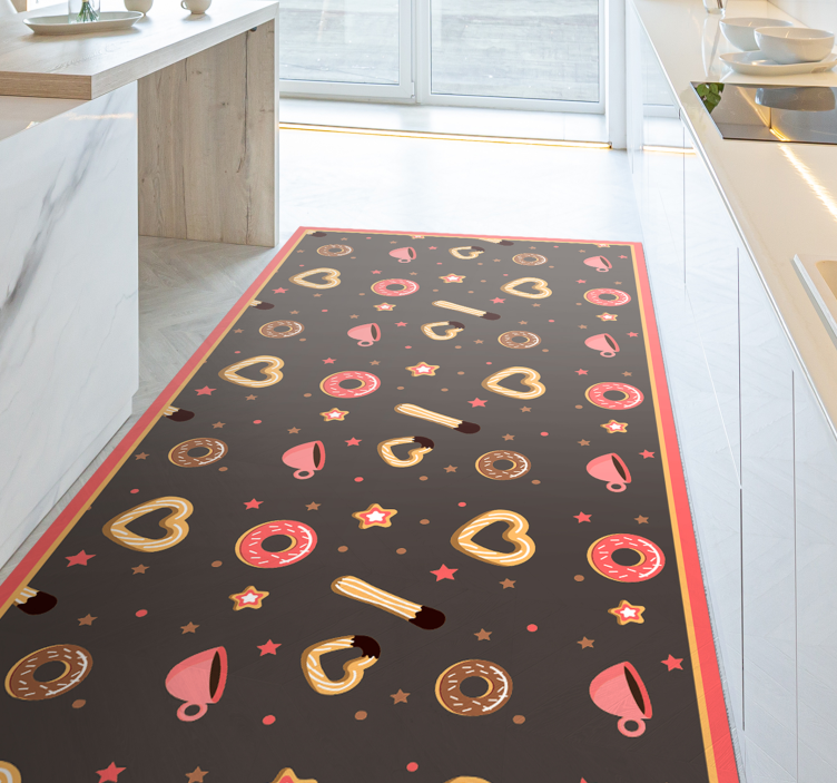 Sweetheart Treats event vinyl rug - TenStickers