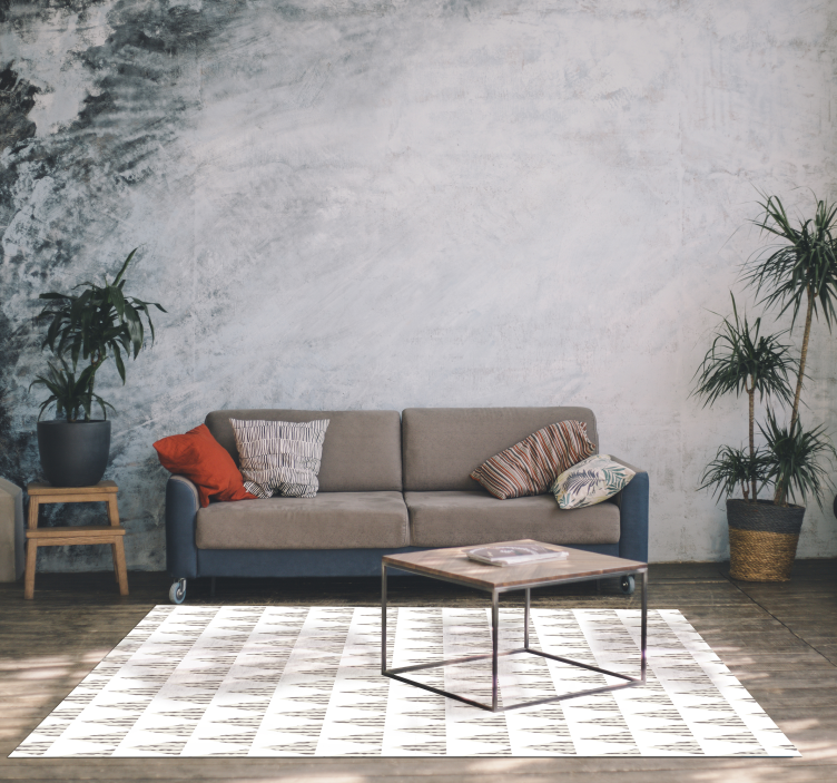 Textured Stripe Pattern textured vinyl rug - TenStickers