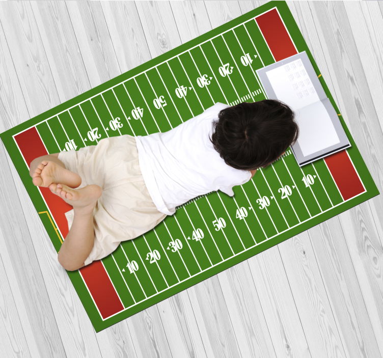 Vinyl rug amercian football field - TenStickers