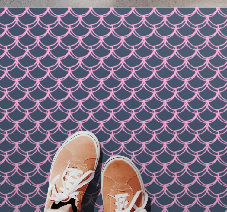 Wave Concept geometric vinyl rug - TenStickers