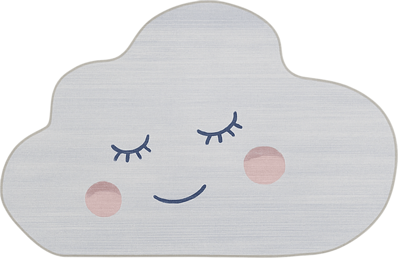Napping cloud design kids vinyl rug - TenStickers