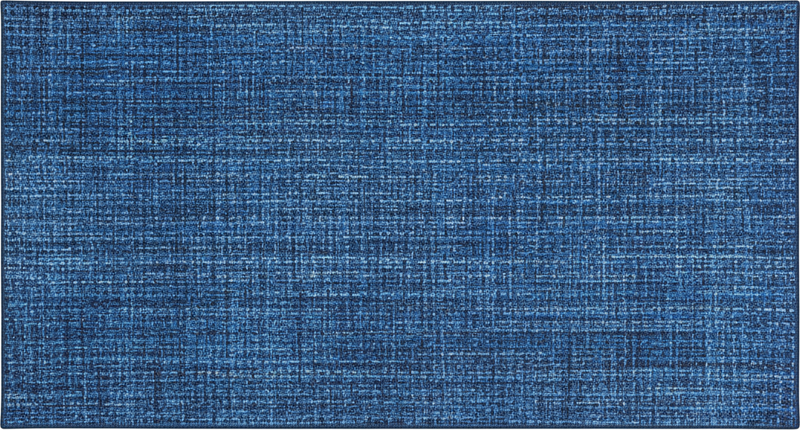 Textured vinyl rug with blue fabric effect - TenStickers