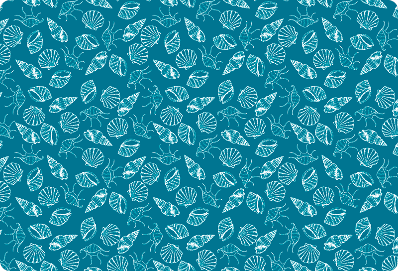 Animal vinyl rug seashell creatures - TenStickers