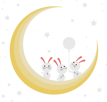 Animal vinyl rug bunnies for nursery - TenStickers