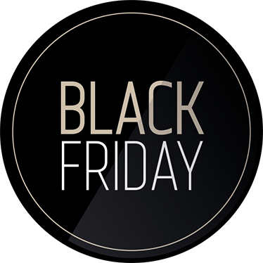 Black friday vinyl rug elegant sticker promo - TenStickers