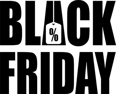 Black friday vinyl rug simple white backdrop - TenStickers