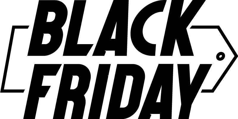 Black friday vinyl rug in trendy cursive style - TenStickers