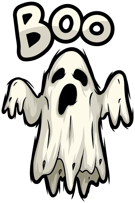 Halloween vinyl rug boo ghost design - TenStickers