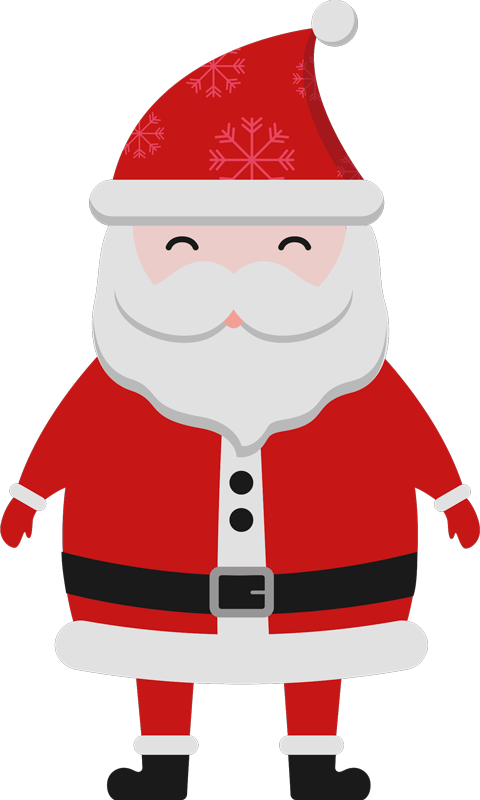 Christmas vinyl rug santa claus for children - TenStickers