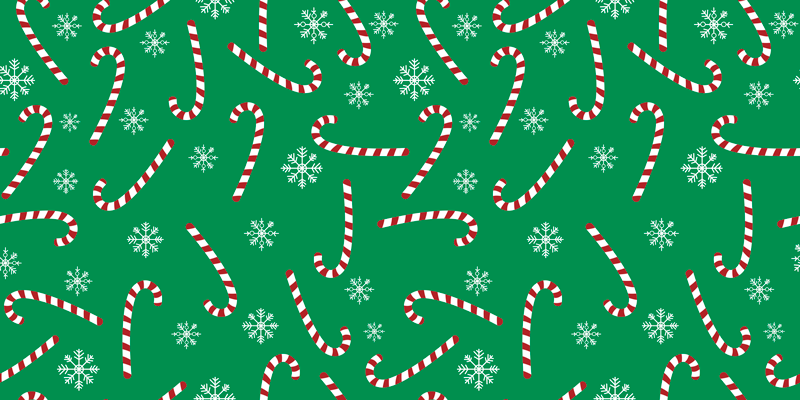 Christmas vinyl rug candy cane design - TenStickers