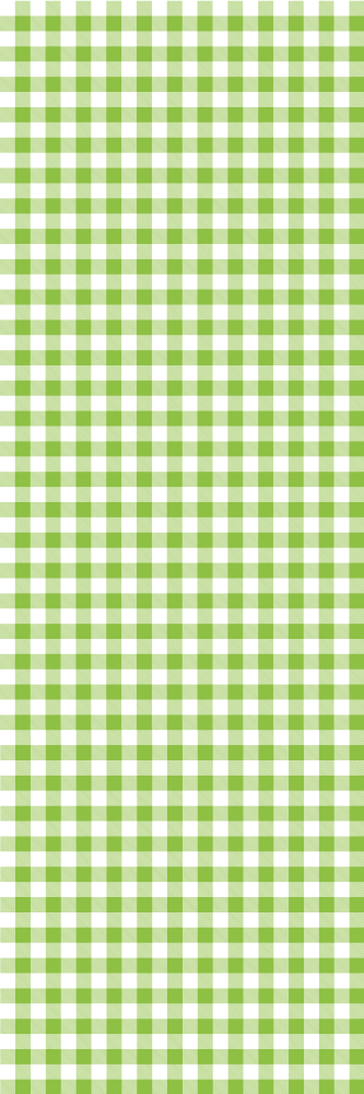 Green checked plaid design kitchen vinyl rug - TenStickers