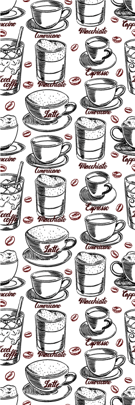 Coffee lover's kitchen vinyl rug - TenStickers