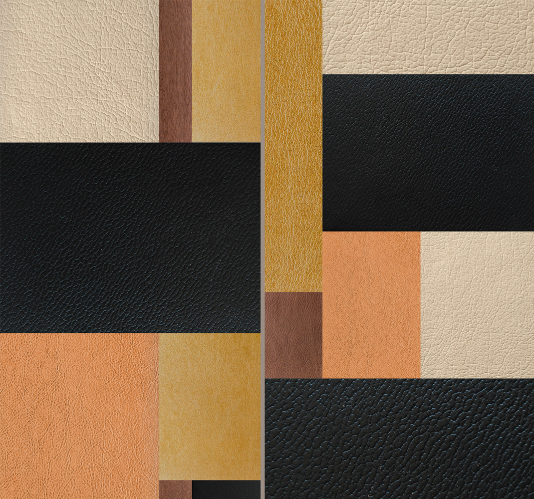 Geometric vinyl rug in textured block design - TenStickers