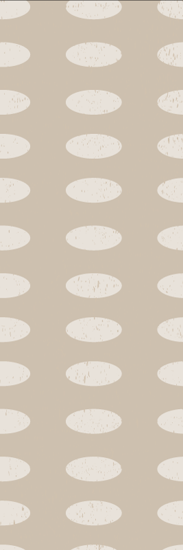 Geometric vinyl rug geometric white circle pattern - TenStickers