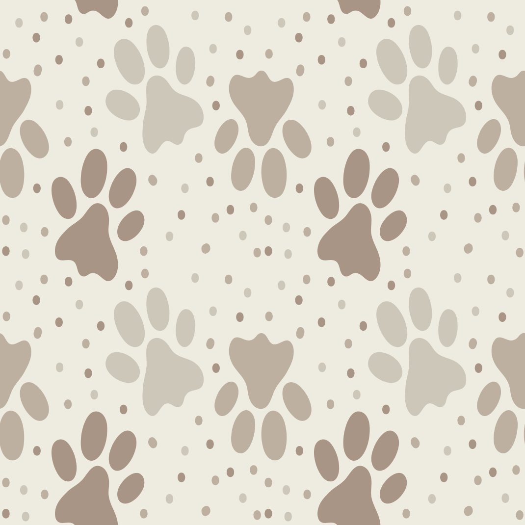 Bedroom vinyl rug with dog paw print design - TenStickers