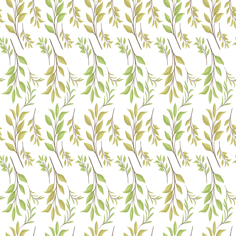 Nature vinyl rug with lush green design - TenStickers