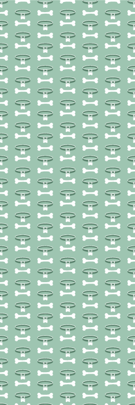 Bedroom vinyl rug with an amazingly bright dog pattern - TenStickers