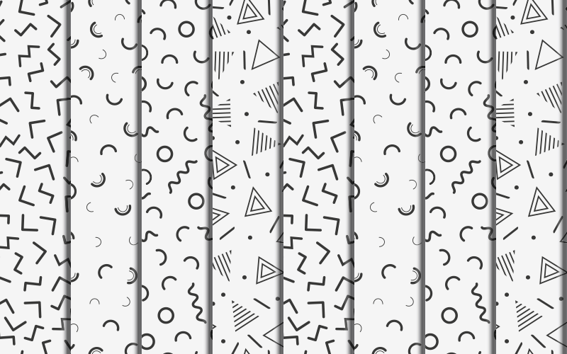 Geometric vinyl rug with retro geometric patterns - TenStickers