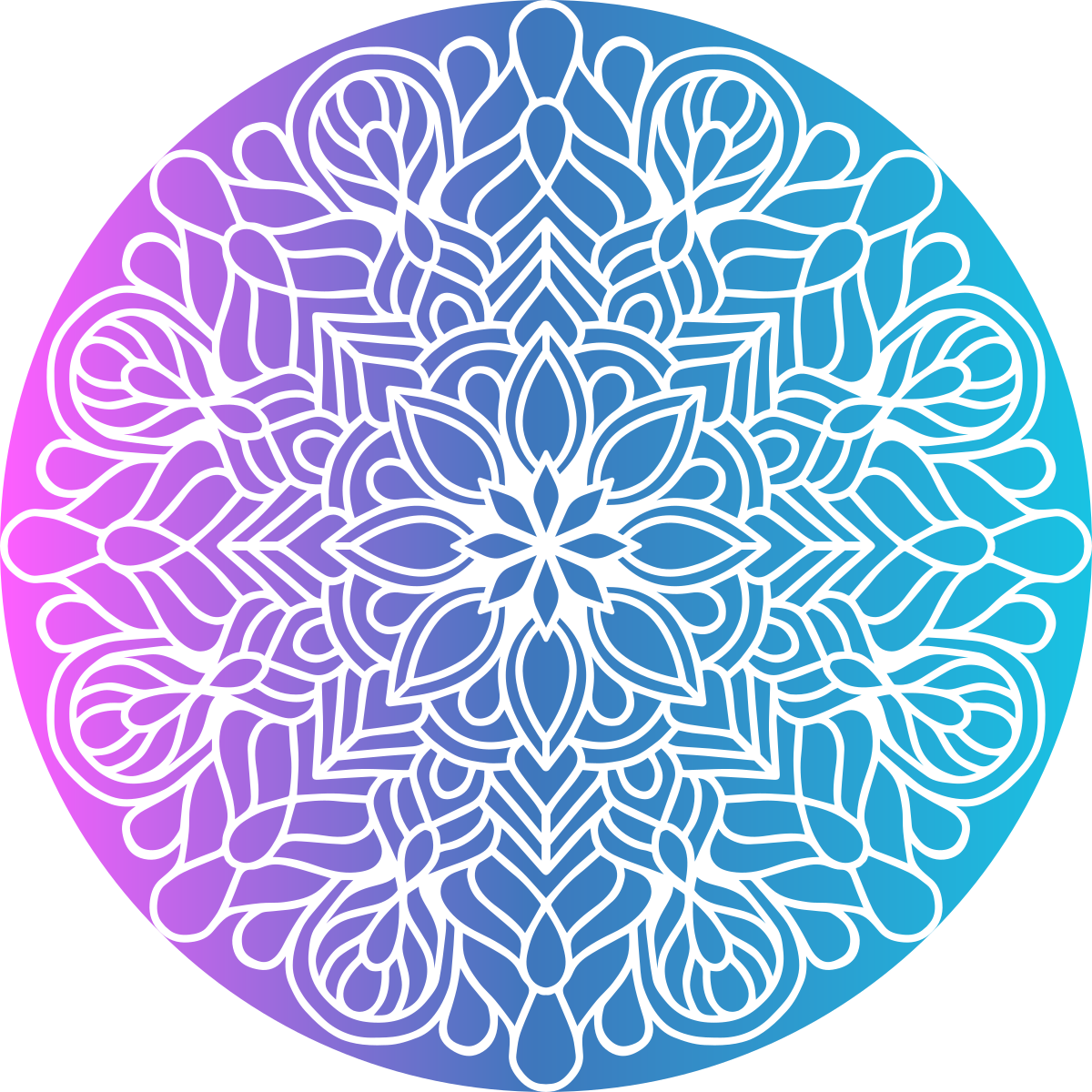 Geometric vinyl rug with colorful round design - TenStickers