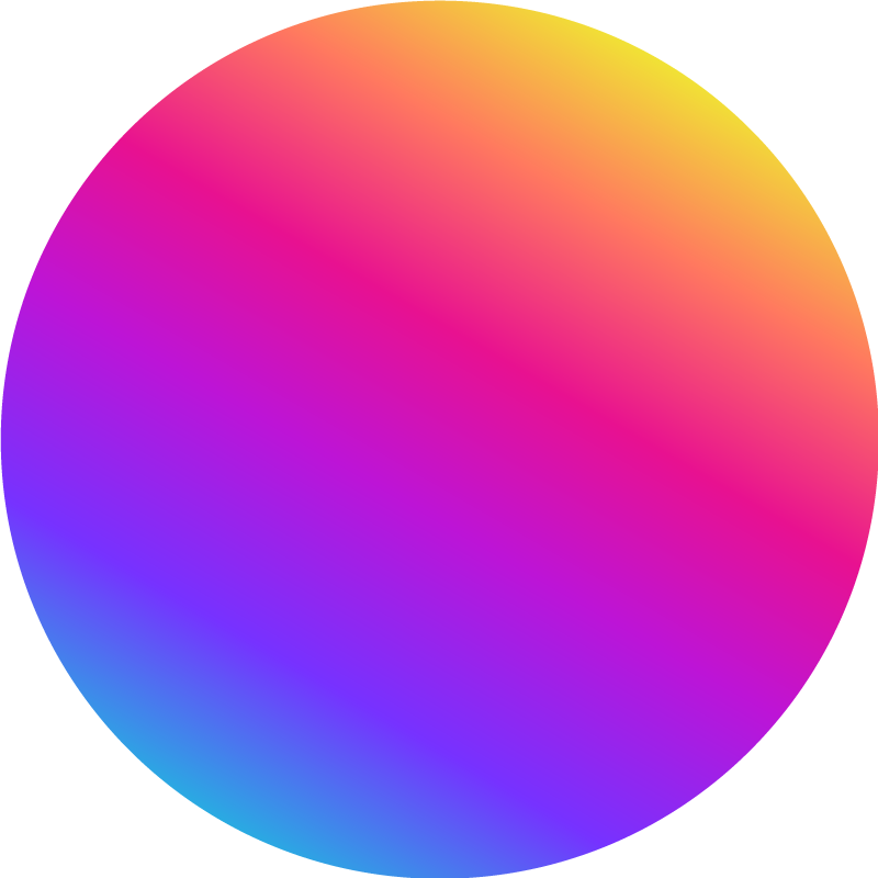 Geometric vinyl rug colorful gradient circle - TenStickers