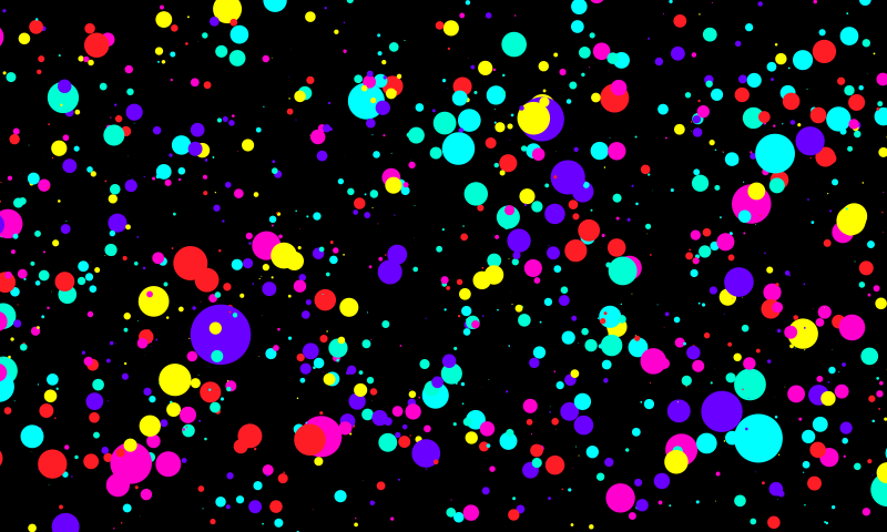 Geometric vinyl rug with colorful bubble design - TenStickers