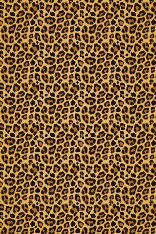 Leopard skin animal print vinyl rug - TenStickers