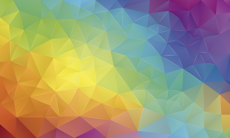 Geometric Spectrum geometric vinyl rug - TenStickers