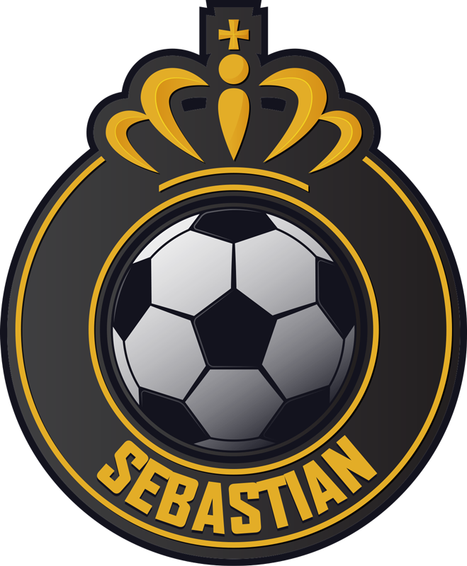 Soccer Crest Emblem custom vinyl rug - TenStickers
